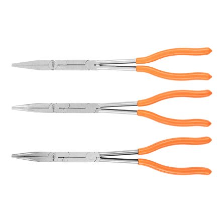 NEO Tools 01-293 Duplacsuklós fogó klt., egyenes-hajlított-lapos, 330mm, 3db-os, CRV