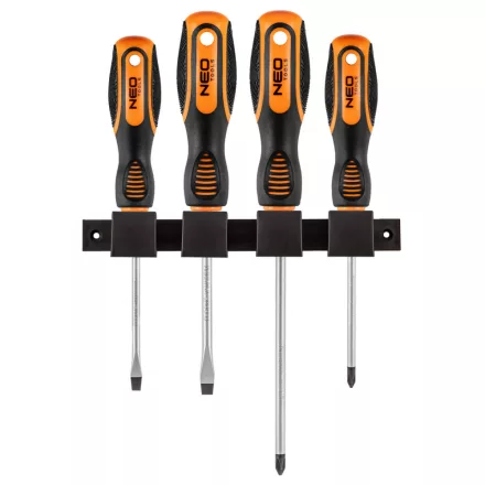 Neo-Tools-04-191-Csavarhuzo-Keszlet-Fali-Tartoval-4Db.