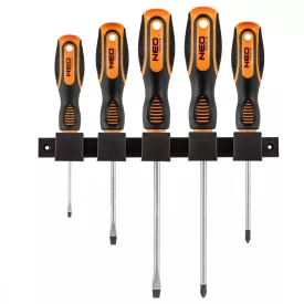 Neo-Tools-04-192-Csavarhuzo-Keszlet-Fali-Tartoval-5Db.