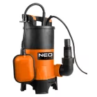 NEO TOOLS 04-745 Szennyvízszivattyú, műanyag házas, 400W, 8000L/óra