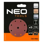 NEO-TOOLS-08-990-Csiszolokorong-tepozaras-150mm-P40-9-lyukkal-5db-04-721-hez