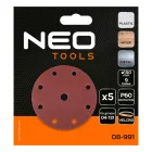 NEO-TOOLS-08-991-Csiszolokorong-tepozaras-150mm-P60-9-lyukkal-5db-04-721-hez