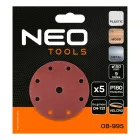 NEO-TOOLS-08-995-Csiszolokorong-tepozaras-150mm-P180-9-lyukkal-5db-04-721-hez