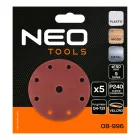 NEO-TOOLS-08-996-Csiszolokorong-tepozaras-150mm-P240-9-lyukkal-5db-04-721-hez