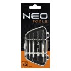 Neo-Tools-09-615-Tortcsavar-Kihajto-Keszlet-5Db-Negyszog-Veg-2-14Mm-M3-M18