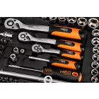 NEO Tools 10-220 Dugókulcskészlet 1/2", 3/8", 1/4", 220db