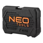NEO Tools 10-230 Dugókulcskészlet 1/4", matt felület, 20db