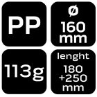 NEO-TOOLS-11-555-1-Tolcser-160mm-12L-flexibilis-kifolyoval-polietilen