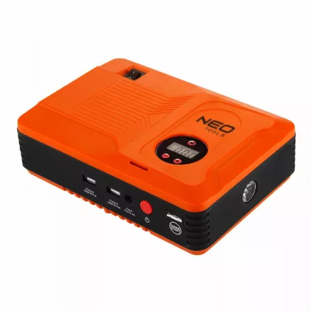 NEO Tools 11-997 Multifunkciós Gyorsindító, Bikázó, Indításrásegítő, Kompresszor, Powerbank, Lámpa