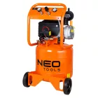 Neo-Tools-12K010-1-Kompresszor,-40l,-allo,-8bar,-169l/min,-2-csatlakozo,-2-nyomasmero,-olajkenesu