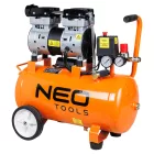 Neo-Tools-12K021-1-Kompresszor,-24l,-8-bar,-125l/min,--extra-csendes,-kefementes-motorral,-olajmentes,-80db