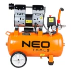 Neo-Tools-12K021-1-Kompresszor,-24l,-8-bar,-125l/min,--extra-csendes,-kefementes-motorral,-olajmentes,-80db