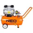 NEO Tools 12K022-1 Kompresszor 50L, 8 bar, 180L/perc,  extra csendes, kefementes motorral, olajmentes, 80Db