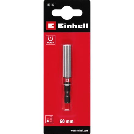 EINHELL CLASSIC CrV MAGNETIC BIT-HOLDER mágneses bittartó adapter rugós kapoccsal 1/4" szár E 6,3 ISO 1173 60 mm