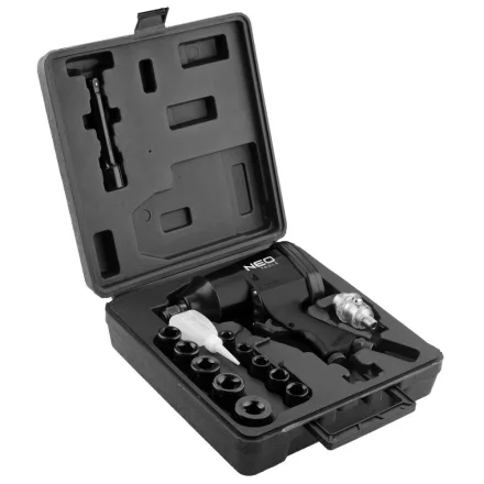 Neo-Tools-14-502-Pneumatikus-utvecsavarozo-Keszlet-1-2-32Kgm-Dugokulcsokkal