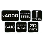 Neo-Tools-14-652-Tuzoszeg-Horganyzott-300-F-Tipus-Pneumatikus-Tuzogephez-14-570-Ga18-20-Mm-4000-Db