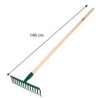 VERTO-15G057-Gereblye-14-fogu-fa-nyellel