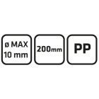 VERTO-15G208-Metszoollo-femhazas-200-mm-max-10mm