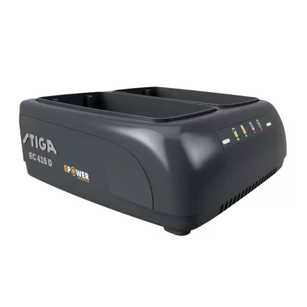 STIGA dupla akkumulátortöltő EC 415 D