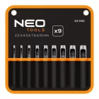 NEO Tools 33-095 Bőrlyukasztó készlet, szénacél, 9db-os, 2,5-10mm, oxfordszövet tok