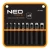 NEO Tools 33-095 Bőrlyukasztó készlet, szénacél, 9db-os, 2,5-10mm, oxfordszövet tok