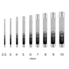 NEO Tools 33-095 Bőrlyukasztó készlet, szénacél, 9db-os, 2,5-10mm, oxfordszövet tok