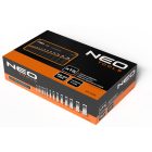 NEO Tools 33-096 Bőrlyukasztó készlet, szénacél, 15db-os, 2-22mm, oxfordszövet tok