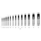 NEO Tools 33-096 Bőrlyukasztó készlet, szénacél, 15db-os, 2-22mm, oxfordszövet tok