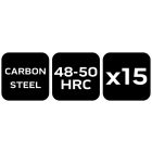 NEO Tools 33-096 Bőrlyukasztó készlet, szénacél, 15db-os, 2-22mm, oxfordszövet tok