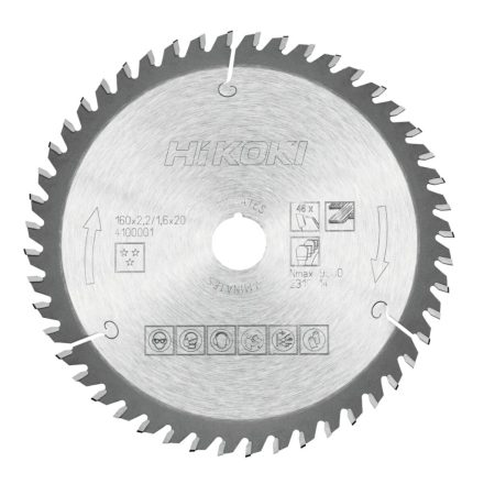 Hikoki Körfűrészlap 160X20 Z48 Laminált (4100001)