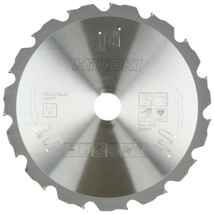 Hikoki Körfűrészlap Abr 230X30 Z15 Pcd (4100017)