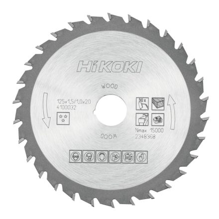 Hikoki Körfűrészlap 125X20 1Mm Z30 (4100032)