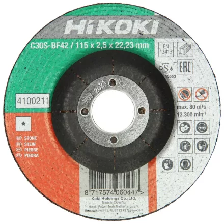 Hikoki Vágótárcsa Kő 115X3 Dpc Moq:25Db (4100211)