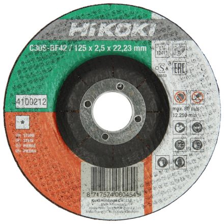 Hikoki Vágótárcsa Kő 125X3 Dpc Moq:25Db (4100212)
