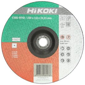 Hikoki Vágótárcsa Kő 230X3 Sík Moq:25Db (4100219)