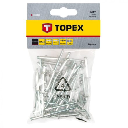 Topex-43E401-Popszegecs-4.0X8-50-Db.