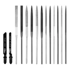 NEO Tools 44-653 Tűreszelő és fűrész készlet 14db-os, gyorscsatlakozós nyéllel, műanyag tokban