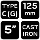 NEO Tools 45-554 Kézi szorító, öntöttvas, 125mm, 5", 815g, NEO Tools