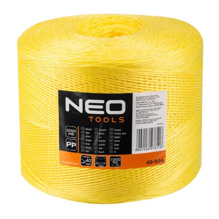 NEO-TOOLS-49-934-Polipropilen-PP-zsinor-2000m