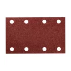 NEO Tools 54-050 Csiszolópapír tépőzáras 80x130mm, P80, 8 lyukas, 04-623-hoz, 5db