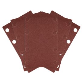   NEO Tools 54-052 Csiszolópapír tépőzáras 80x130mm, P240, 8 lyukas, 04-623-hoz, 5db