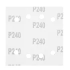 NEO Tools 54-055 Csiszolópapír tépőzáras 113x113mm, P240, 8 lyukas, 04-623-hoz, 5db
