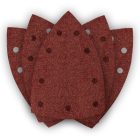 NEO Tools 54-056 Csiszolópapír tépőzáras deltacsiszolóhoz 100x147mm, P80, 9 lyukas, 04-623-hoz, 5db