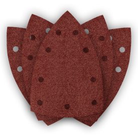   NEO Tools 54-056 Csiszolópapír tépőzáras deltacsiszolóhoz 100x147mm, P80, 9 lyukas, 04-623-hoz, 5db