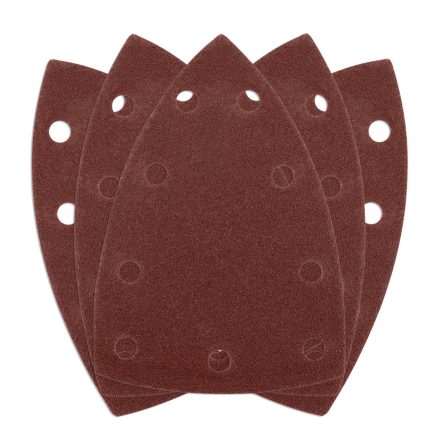 NEO Tools 54-057 Csiszolópapír, tépőzáras, deltacsiszolóhoz,100x147mm, P120, 9 lyukas, 5db/cs (04-623-hoz)