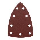 NEO Tools 54-057 Csiszolópapír, tépőzáras, deltacsiszolóhoz,100x147mm, P120, 9 lyukas, 5db/cs (04-623-hoz)