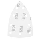 NEO Tools 54-057 Csiszolópapír, tépőzáras, deltacsiszolóhoz,100x147mm, P120, 9 lyukas, 5db/cs (04-623-hoz)