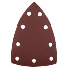 NEO Tools 54-058 Csiszolópapír, tépőzáras, deltacsiszolóhoz,100x147mm, P240, 9 lyukas, 5db/cs (04-623-hoz)