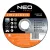 NEO Tools 55-578 Vágókorong, fémhez, 125x1x 22.2mm, 41A60-T-BF, 10db, NEO Tools