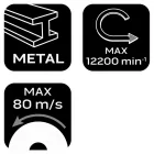 NEO Tools 55-578 Vágókorong, fémhez, 125x1x 22.2mm, 41A60-T-BF, 10db, NEO Tools